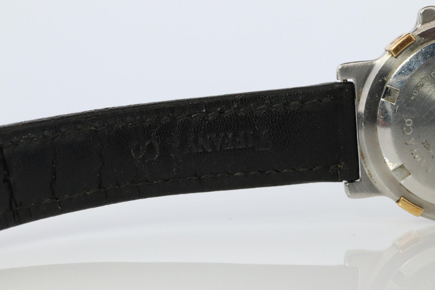 Tiffany and Co Diver Watch. 18k Gold and SS Tiffany L0729 Ladies Watch