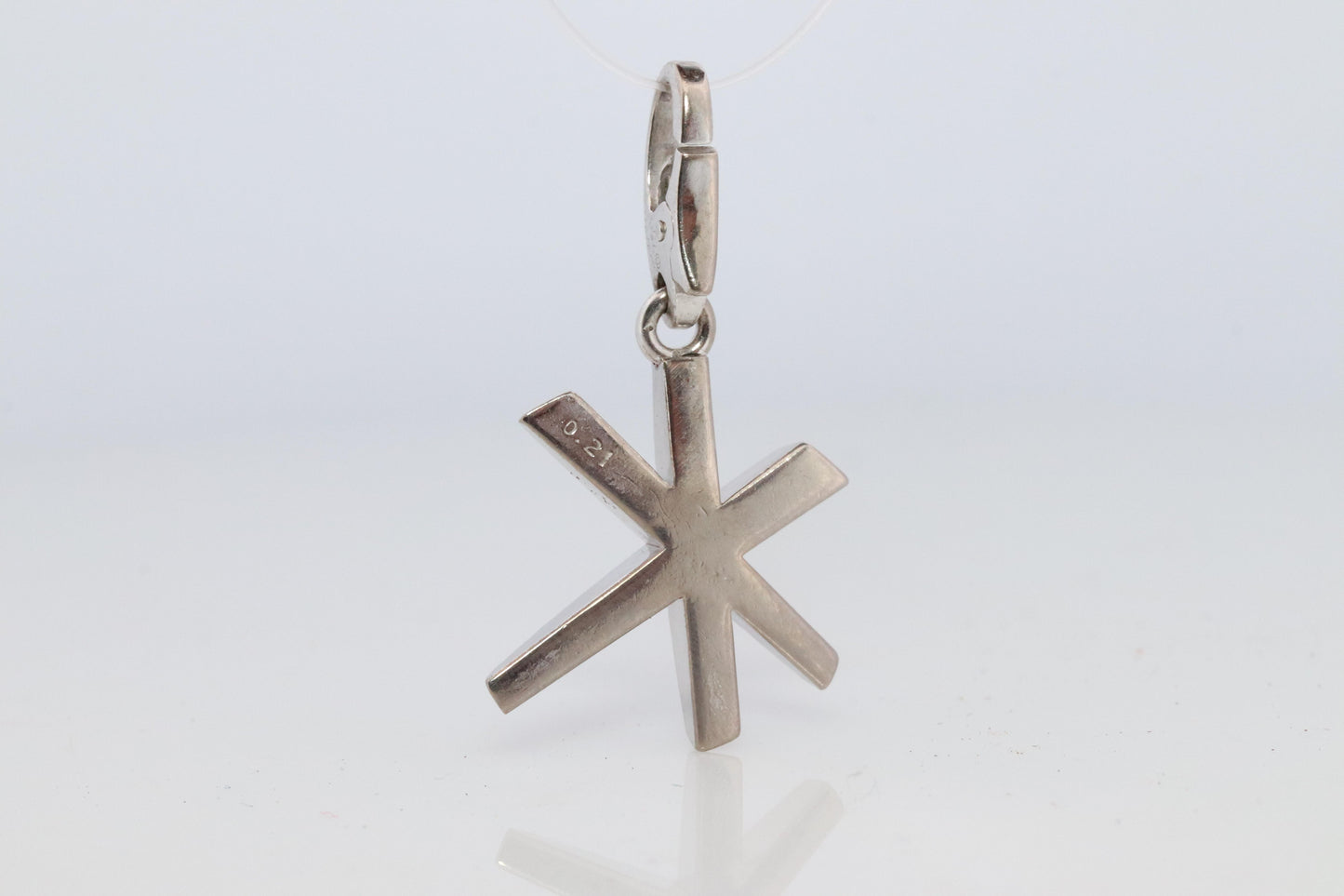 Genuine Cartier Firework Pendant. 18k White Gold Diamond Cartier Fireworks Charm