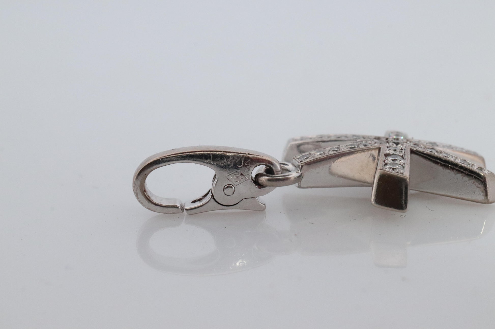 Genuine Cartier Firework Pendant. 18k White Gold Diamond Cartier Fireworks Charm