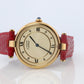 Cartier Watch. Must de Cartier Cream Dial Vendome Round Argent Vermeil 30mm.