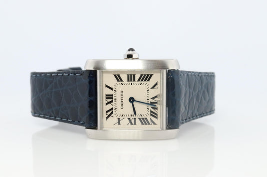 Vintage Cartier Tank Francaise Watch. Cartier 2301 Stainless Steel Quartz Watch