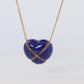 Tiffany and Co Heart Pendant 14k Tiffany Elsa Peretti Lapis Lazuli Necklace