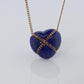 Tiffany and Co Heart Pendant 14k Tiffany Elsa Peretti Lapis Lazuli Necklace