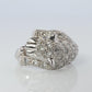 Panther Leopard Jaguar Cheetah Platinum ring. Diamond Encrusted Head band.
