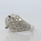 Panther Leopard Jaguar Cheetah Platinum ring. Diamond Encrusted Head band.