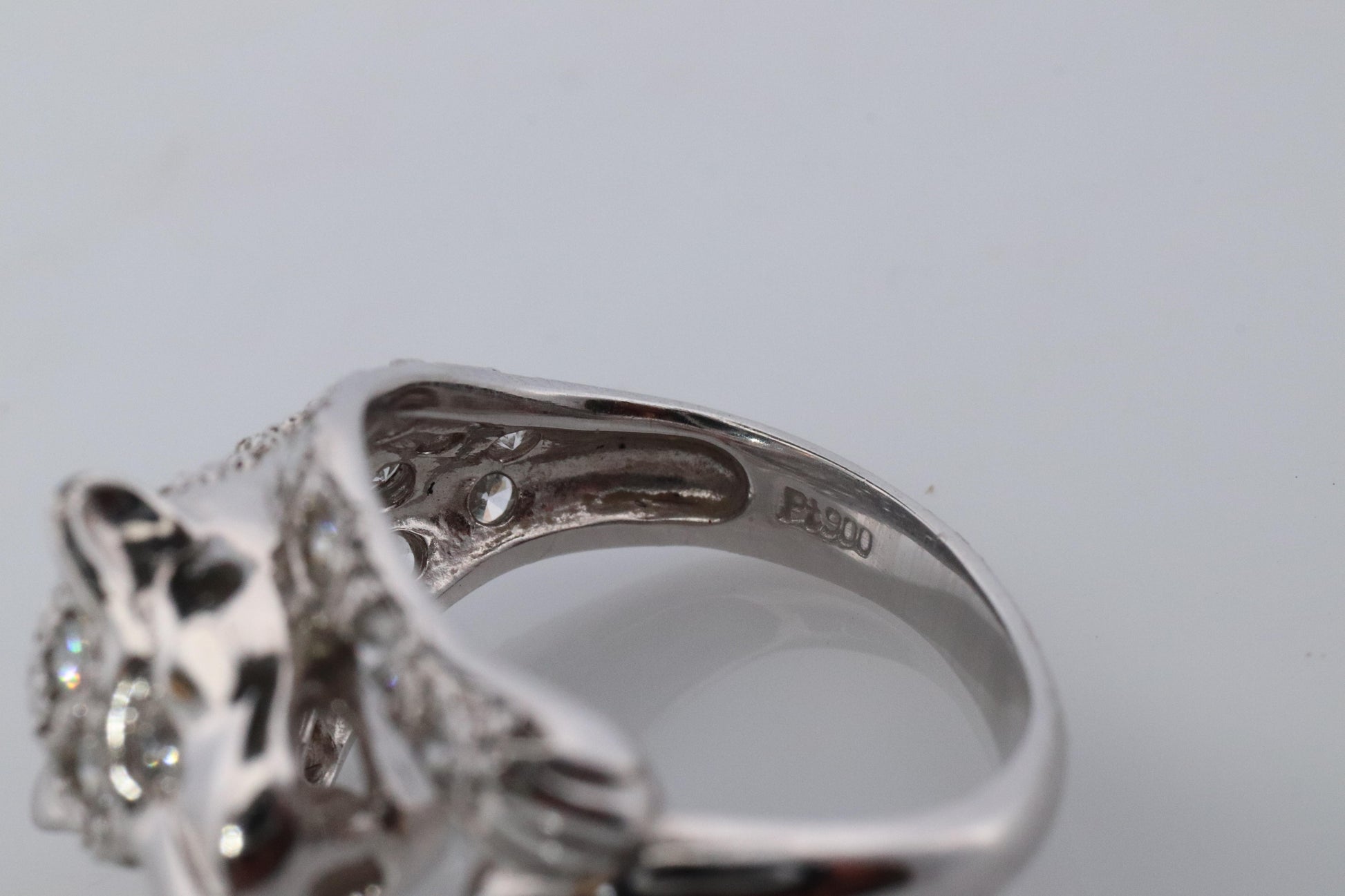 Panther Leopard Jaguar Cheetah Platinum ring. Diamond Encrusted Head band.