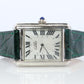 Vintage Must de Cartier Tank Watch. 925 Vermeil ARGENT 2416 Silver Dial Tank