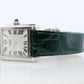 Vintage Must de Cartier Tank Watch. 925 Vermeil ARGENT 2416 Silver Dial Tank