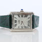 Vintage Must de Cartier Tank Watch. 925 Vermeil ARGENT 2416 Silver Dial Tank