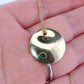 Tiffany & Co. Large Disk Pendant Necklace. 18k Elsa Peretti Tiffany 24mm Round
