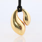 Tiffany & Co. 18k Gold Double Tear 1977 Cable Pendant Necklace