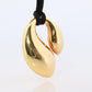 Tiffany & Co. 18k Gold Double Tear 1977 Cable Pendant Necklace