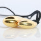 Tiffany & Co. 18k Gold Double Tear 1977 Cable Pendant Necklace