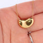 Tiffany & Co. 18k Gold Chain and Bean Pendant Necklace. 750 Yellow Gold Tiffany
