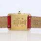 Vintage Must de Cartier Tank Gold Dial Watch. Vermeil ARGENT Small Tank