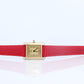 Vintage Must de Cartier Tank Gold Dial Watch. Vermeil ARGENT Small Tank