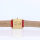 Vintage Must de Cartier Tank Gold Dial Watch. Vermeil ARGENT Small Tank