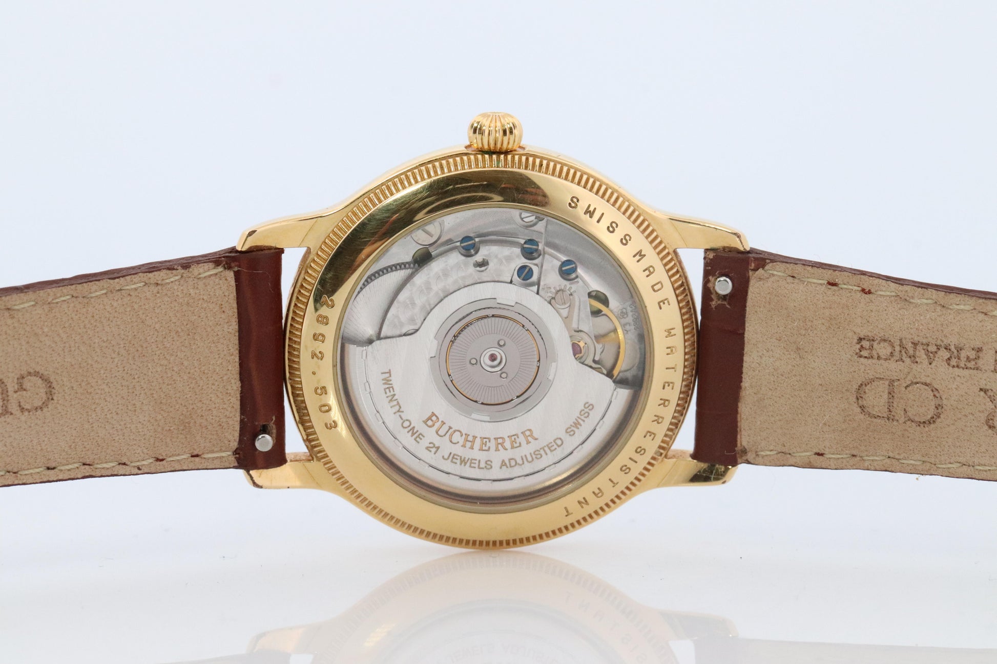 Bucherer Mens Watch. Bucherer 2892.503 Automatic Wristwatch