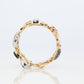 Cosmic ring. 18k and Platinum Rocket Space Planetary theme band.