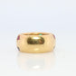 18k Confetti wide band. Diamond Ruby Sapphire Emerald Star Bezel Gypsy ring