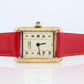 Vintage Must de Cartier Tank Pillar 5057001 Dial Watch Vermeil ARGENT Small Tank