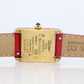 Vintage Must de Cartier Tank Pillar 5057001 Dial Watch Vermeil ARGENT Small Tank