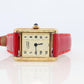 Vintage Must de Cartier Tank Pillar 5057001 Dial Watch Vermeil ARGENT Small Tank