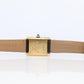 Vintage Must de Cartier Tank Black Dial Watch Vermeil ARGENT Small Manual Tank
