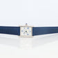 Vintage Must de Cartier Tank Watch. 925 Vermeil ARGENT 2416 Blue Dial Tank