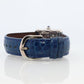 Vintage Must de Cartier Tank Watch. 925 Vermeil ARGENT 2416 Blue Dial Tank