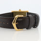 Vintage Must de Cartier Mystery Tank Watch. ARGENT Manual Black Dial Tank.