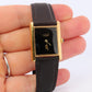 Vintage Must de Cartier Mystery Tank Watch. ARGENT Manual Black Dial Tank.