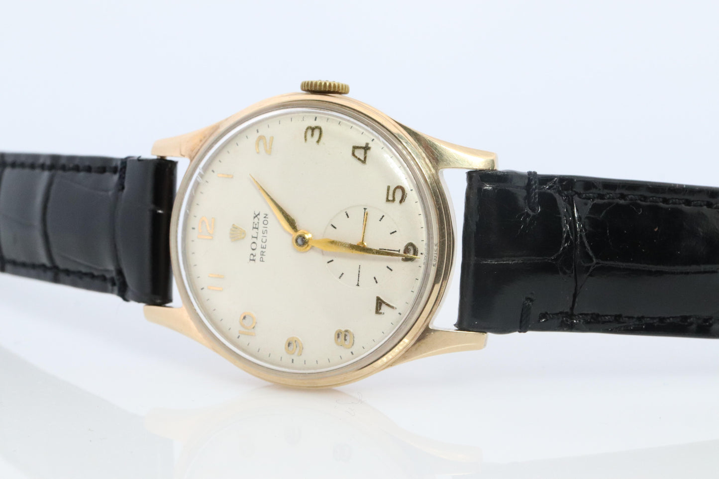 Vintage 9k ROLEX Watch. Rolex 9k YG 12868 Dress Watch 1950s