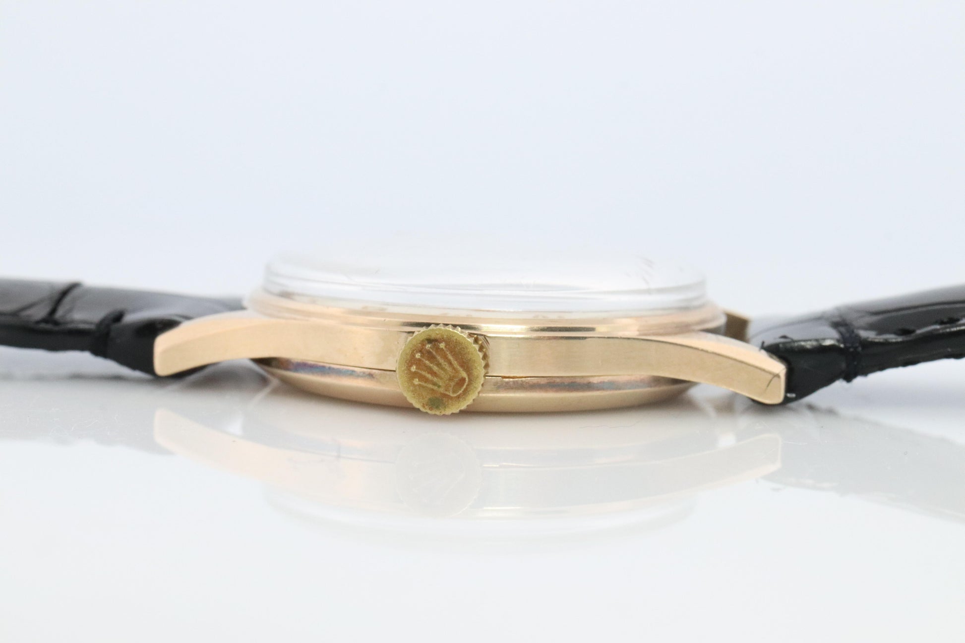 Vintage 9k ROLEX Watch. Rolex 9k YG 12868 Dress Watch 1950s