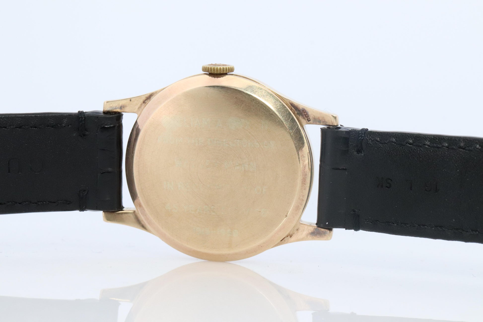 Vintage 9k ROLEX Watch. Rolex 9k YG 12868 Dress Watch 1950s