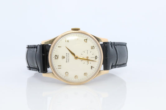 Vintage 9k ROLEX Watch. Rolex 9k YG 12868 Dress Watch 1950s