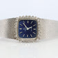 Omega watch 511.0452. Omega SS Diamond Bezel Vintage Ladies Blue Dial wristwatch