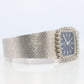 Omega watch 511.0452. Omega SS Diamond Bezel Vintage Ladies Blue Dial wristwatch