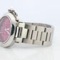 Vintage Cartier PASHA C Automatic 2324. Rare RED Cherry Bordeaux Dial.