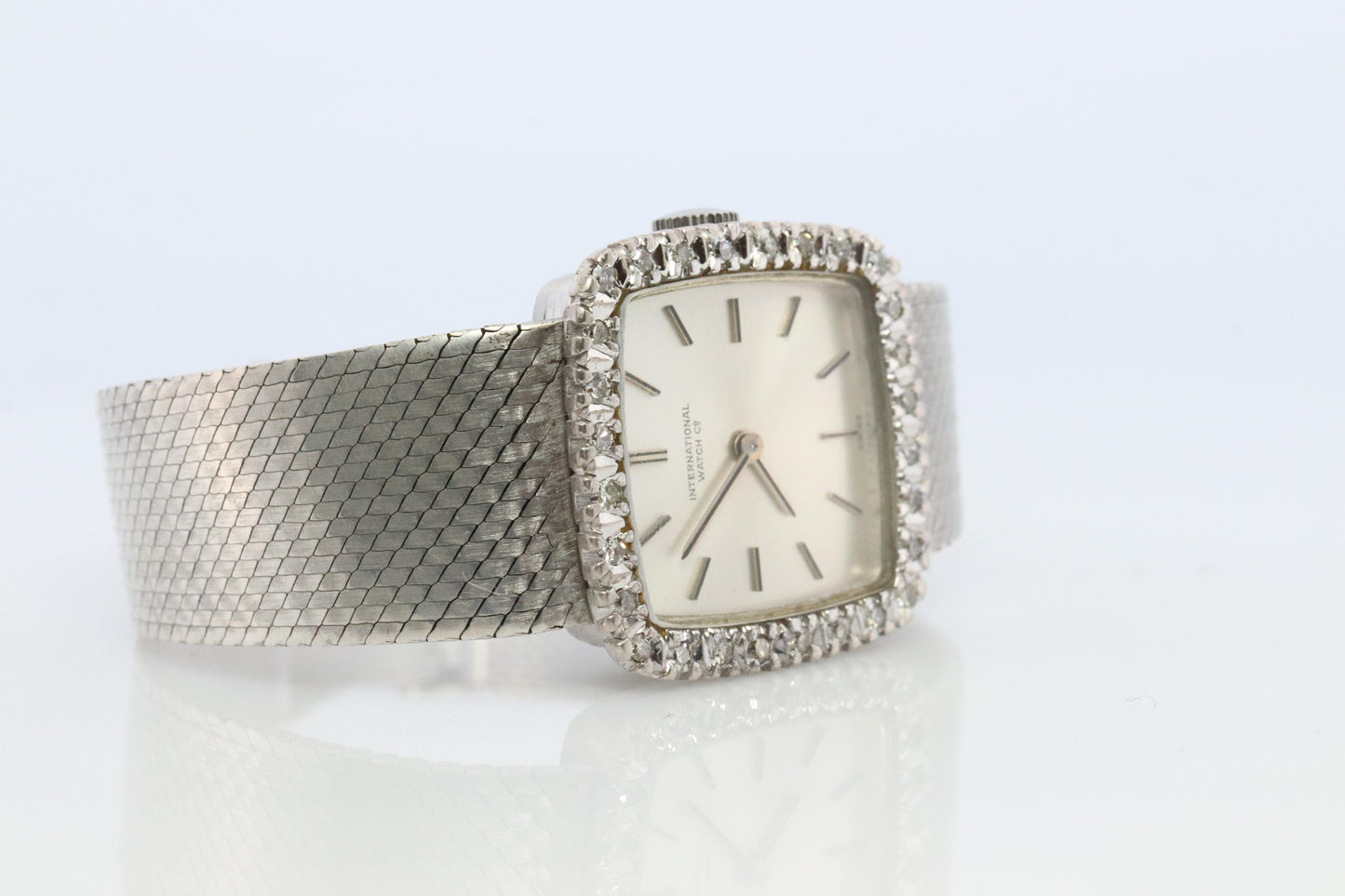 IWC watch 4174. International Watch Company Diamond Bezel Ladies watch.