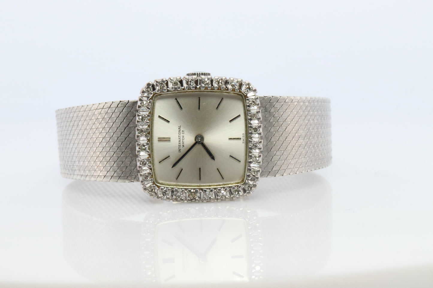 IWC watch 4174. International Watch Company Diamond Bezel Ladies watch.