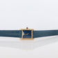 Must de Cartier Tank Blue Mystery Dial. Vermeil ARGENT 925 Small Windup Watch