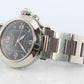 Vintage Cartier PASHA C Automatic 2324. Rare Black Dial W31043M7.