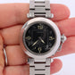 Vintage Cartier PASHA C Automatic 2324. Rare Black Dial W31043M7.