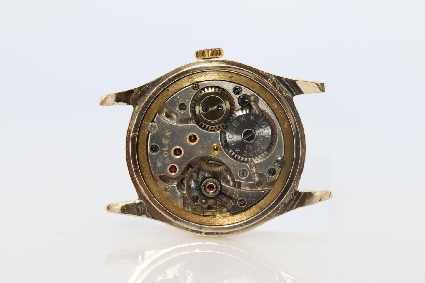 Vintage 9k ROLEX Watch. Rolex 9k YG 12324 Dress Watch 1940s