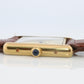 Vintage Must de Cartier Champagne Tank Watch. 925 Vermeil ARGENT Quartz Tank.