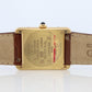 Vintage Must de Cartier Champagne Tank Watch. 925 Vermeil ARGENT Quartz Tank.
