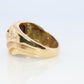 Boulder Opal Diamond Ring. 18k Gold Genuine Opal Diamond Set Ring.