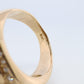 Boulder Opal Diamond Ring. 18k Gold Genuine Opal Diamond Set Ring.
