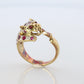 18k Panther Leopard Jaguar Cheetah Ruby ring. Encrusted Rubies Ready to Pouce